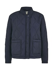 Yumi Blue Short Quilted Jacket - Image 5 of 5