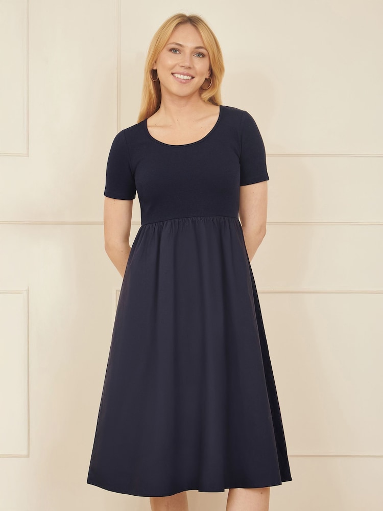 Yumi Jersey Top and Cotton Midi Dress - Imagen 1 de 4 Yumi Jersey Top and Cotton Midi Dress - Imagen 1 de 4