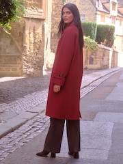 Love & Roses Red Car Coat - Image 4 of 4