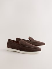 Brown Suede Loafers - Image 1 of 5