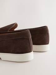 Brown Suede Loafers - Image 3 of 5