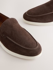 Brown Suede Loafers - Image 4 of 5