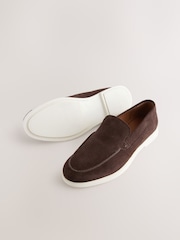 Brown Suede Loafers - Image 5 of 5