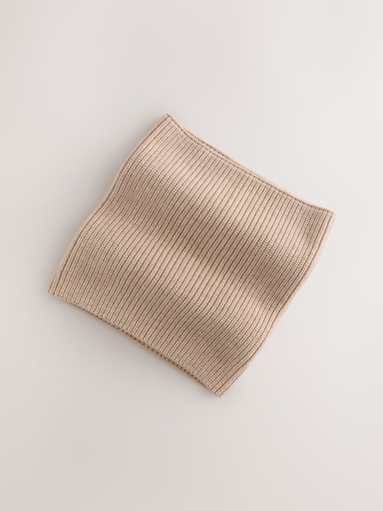 Neutral Beige Knitted Snood (1-16yrs) - Image 2 of 5