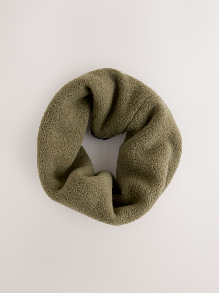 Khaki Green Fleece Snood (3-16yrs) - Image 2 of 4