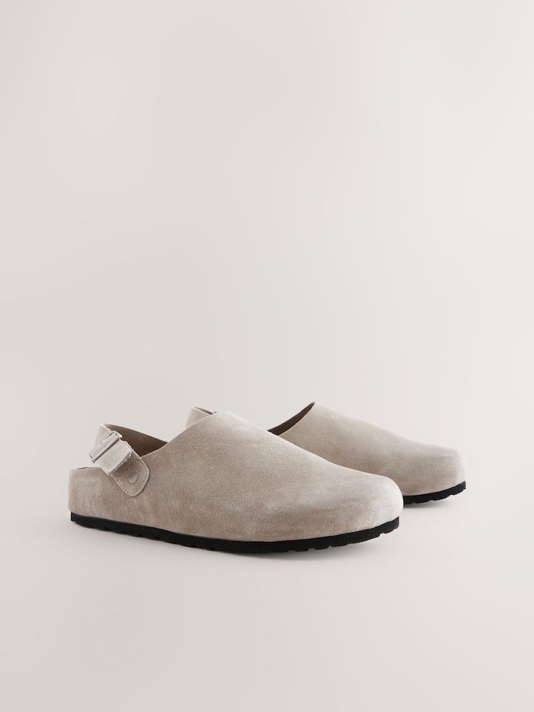 Buy Taupe Closed Toe Back Strap Mules from the Next UK online shop