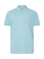BadRhino Big & Tall Blue Plain Pique 100% Cotton Polo Shirt - Image 4 of 5