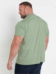 BadRhino Big & Tall Green Cut & Sew 100% Cotton T-Shirt - Image 2 of 7
