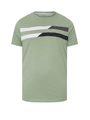 BadRhino Big & Tall Green Cut & Sew 100% Cotton T-Shirt - Image 6 of 7