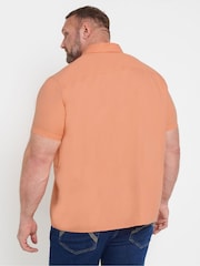 BadRhino Big & Tall Orange Short Sleeve Oxford Shirt - Image 3 of 5