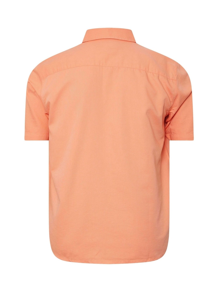 BadRhino Big & Tall Orange Short Sleeve Oxford Shirt - Image 5 of 5