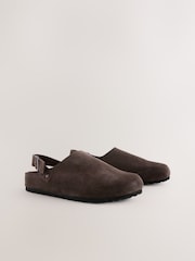 Marrón - Closed Toe Back Strap Mules - Imagen 1 de 7