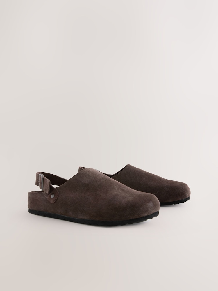 Marrón - Closed Toe Back Strap Mules - Imagen 1 de 7