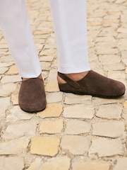 Marrón - Closed Toe Back Strap Mules - Imagen 6 de 7