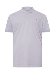 BadRhino Big & Tall Purple Plain Pique 100% Cotton Polo Shirt - Image 5 of 6