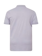 BadRhino Big & Tall Purple Plain Pique 100% Cotton Polo Shirt - Image 6 of 6