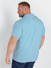 BadRhino Big & Tall Yellow Tipped Pique 100% Cotton Polo Shirts 3 Pack - Image 6 of 6