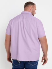 BadRhino Big & Tall Blue Short Sleeve Oxford Shirt - Image 2 of 4