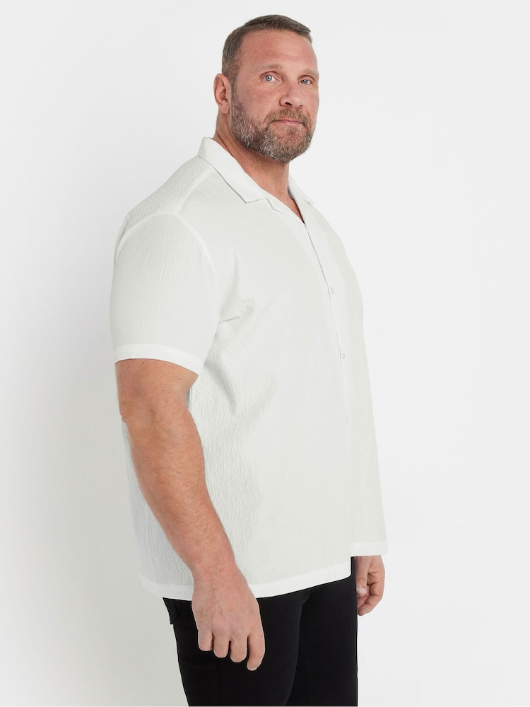 BadRhino Big & Tall White Seersucker Shirt - Image 2 of 4
