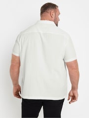 BadRhino Big & Tall White Seersucker Shirt - Image 3 of 4