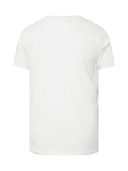 أبيض - BadRhino Big & Tall Seersucker Textured 100% Cotton T-Shirt - صورة 6 من 6