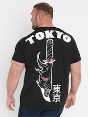 Camiseta BarRhino Big & Tall Tokyo Front and Back 100% algodão - Imagem 2 de 9