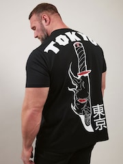 Camiseta BarRhino Big & Tall Tokyo Front and Back 100% algodão - Imagem 3 de 9