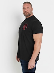 Camiseta BarRhino Big & Tall Tokyo Front and Back 100% algodão - Imagem 7 de 9
