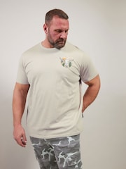 BadRhino Big & Tall White Cow Skull 100% Cotton T-Shirt - Image 1 of 5