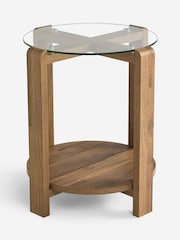 Dark Natural Side Table - Image 1 of 3