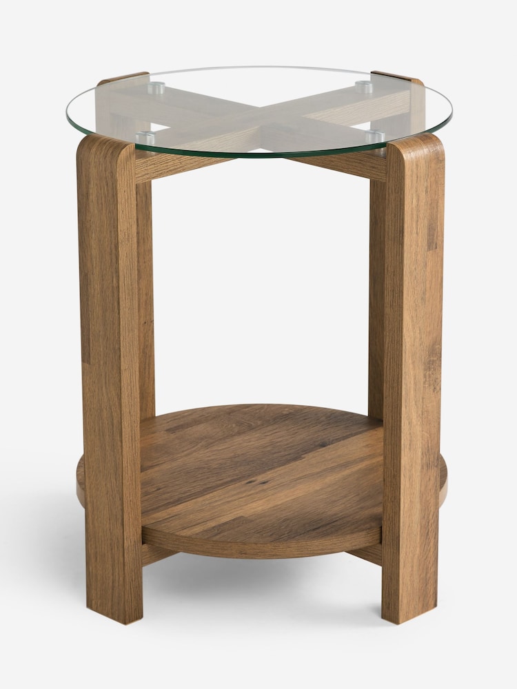 Dark Natural Side Table - Image 1 of 3