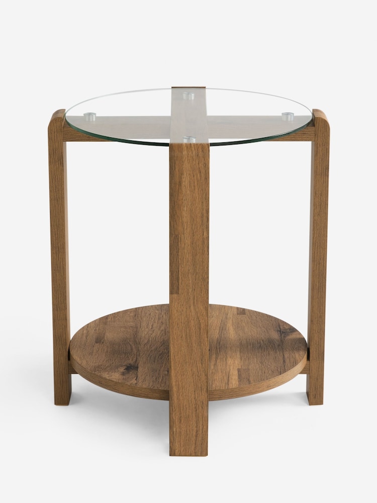 Dark Natural Side Table - Image 2 of 3