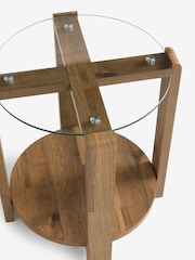 Dark Natural Side Table - Image 3 of 3