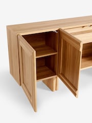 Natural Lars Oak Effect Slim Large Sideboard - Image 12 of 12