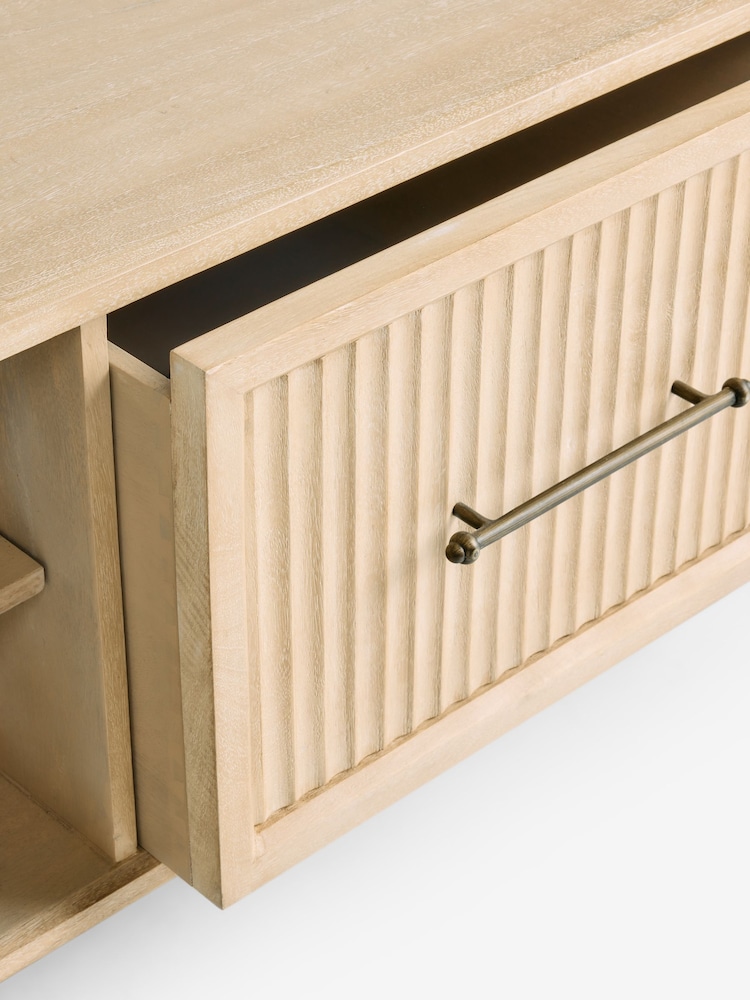 Mid Natural Bourton Solid Mango Wood Coffee Table - Image 11 of 11