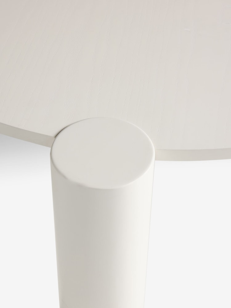White Tube Leg Coffee Table - Image 7 of 7
