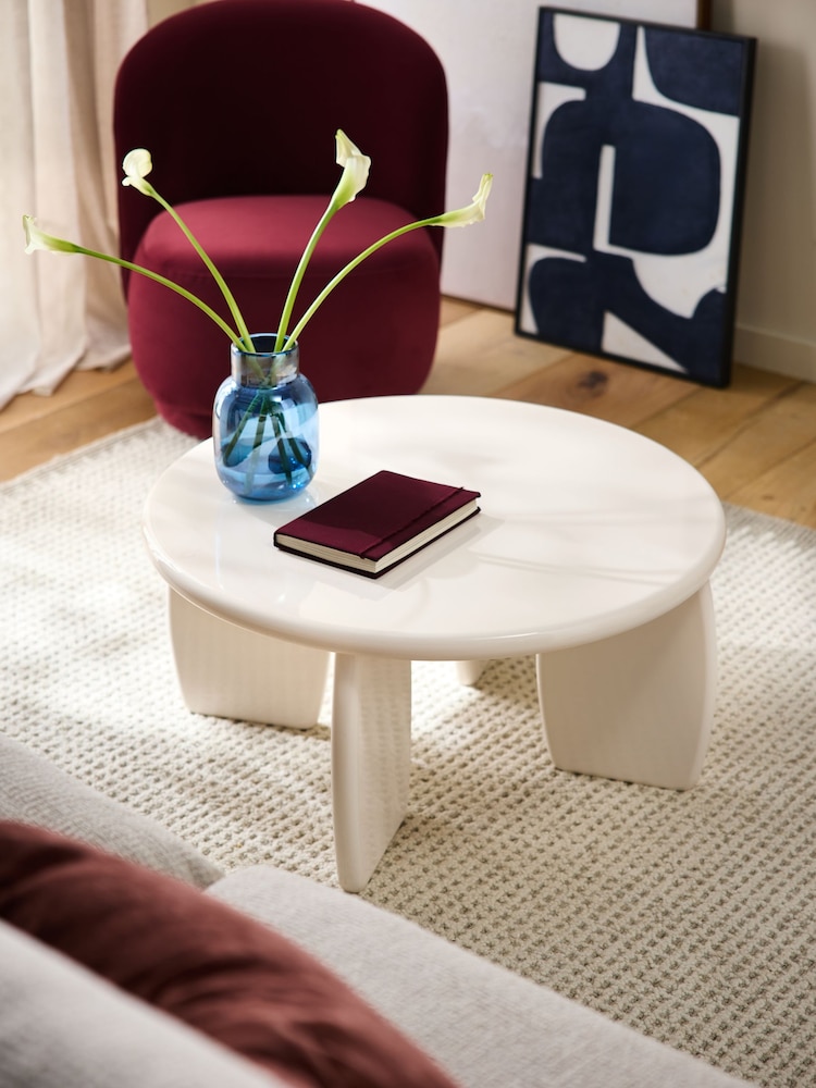 White Lola Gloss Coffee Table - Image 1 of 7 White Lola Gloss Coffee Table - Image 1 of 7