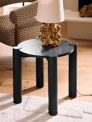 Black Tube Leg Side Table - Image 1 of 5