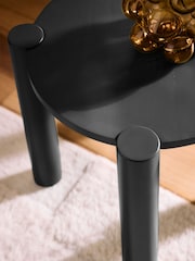 Black Tube Leg Side Table - Image 2 of 5