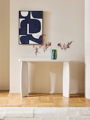 White Lola Gloss Console Table - Image 1 of 8
