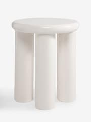 White Lola Gloss Side Table - Image 4 of 5