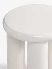White Lola Gloss Side Table - Image 5 of 5