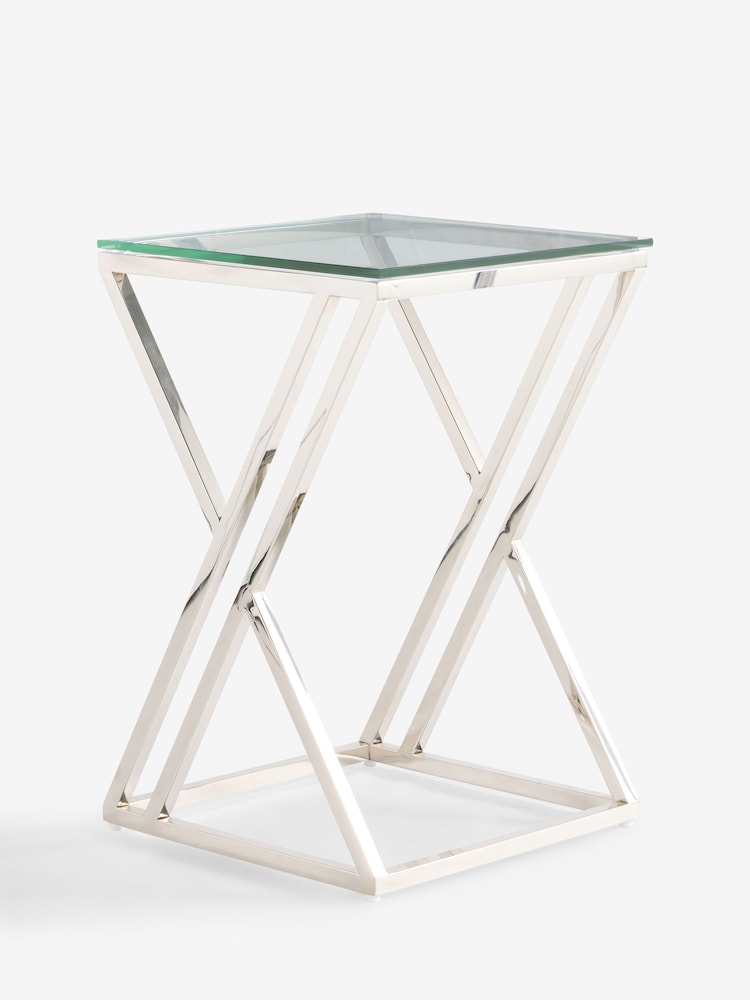 Silver Lucia Chrome Side Table - Image 2 of 3