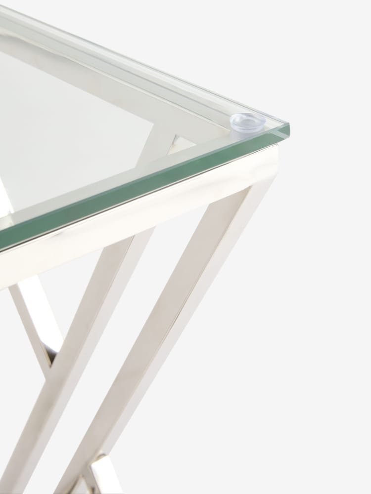 Silver Lucia Chrome Side Table - Image 3 of 3