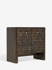 Dark Eden Solid Mango Wood Small Sideboard - Image 3 of 4