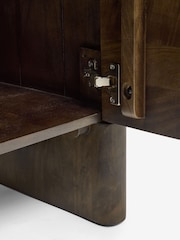 Dark Eden Solid Mango Wood Small Sideboard - Image 4 of 4