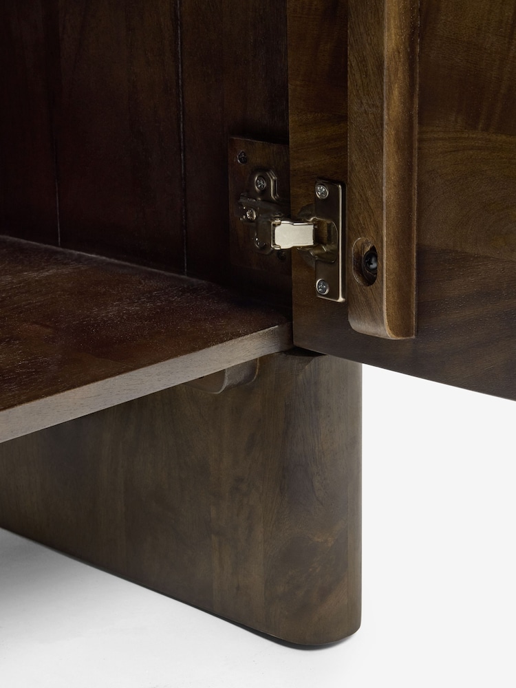 Dark Eden Solid Mango Wood Small Sideboard - Image 4 of 4