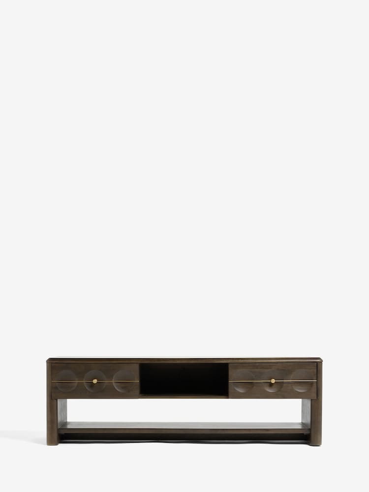 Dark Eden Solid Mango Wood Wide TV Unit - Image 1 of 5