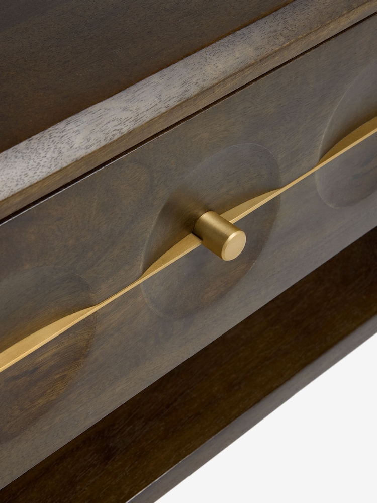 Dark Eden Solid Mango Wood Wide TV Unit - Image 9 of 9 Dark Eden Solid Mango Wood Wide TV Unit - Image 9 of 9