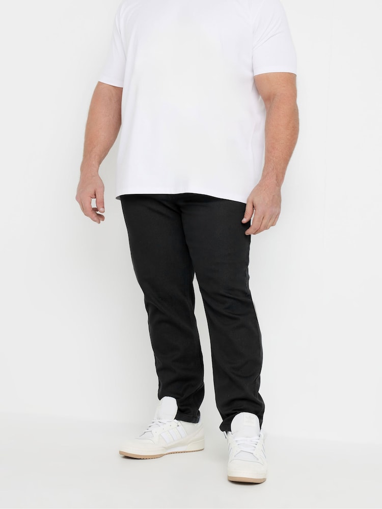 BadRhino Big & Tall Black Super Stretch Knitted Denim Jeans - Image 1 of 6